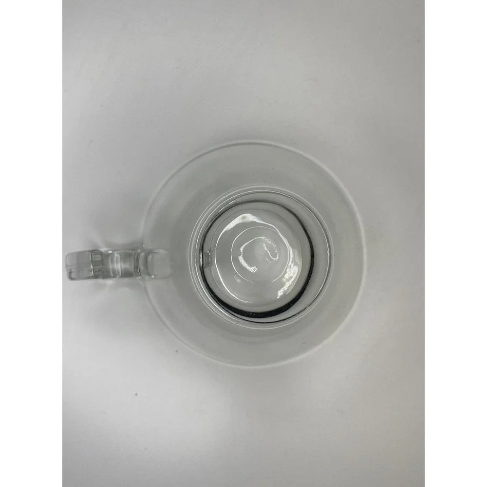ORCHARD CRYSTAL EMBASSY HOOKED CUP CLEAR GLASS MCM Coffee Cup‎ Vtg Multi Avail